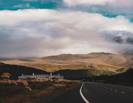 cloudy mountaenous view