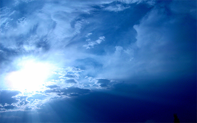 clear blue sky